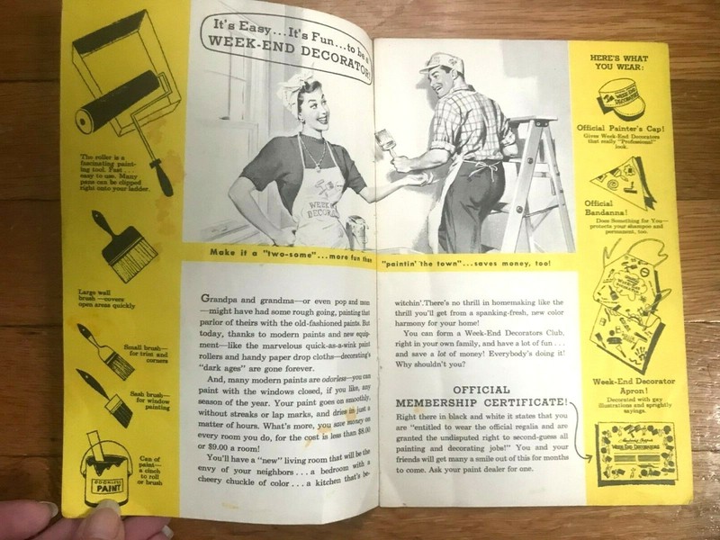 Vtg How to Be A Weekend Decorator 1950s - 1960s Booklet - A53 gallery