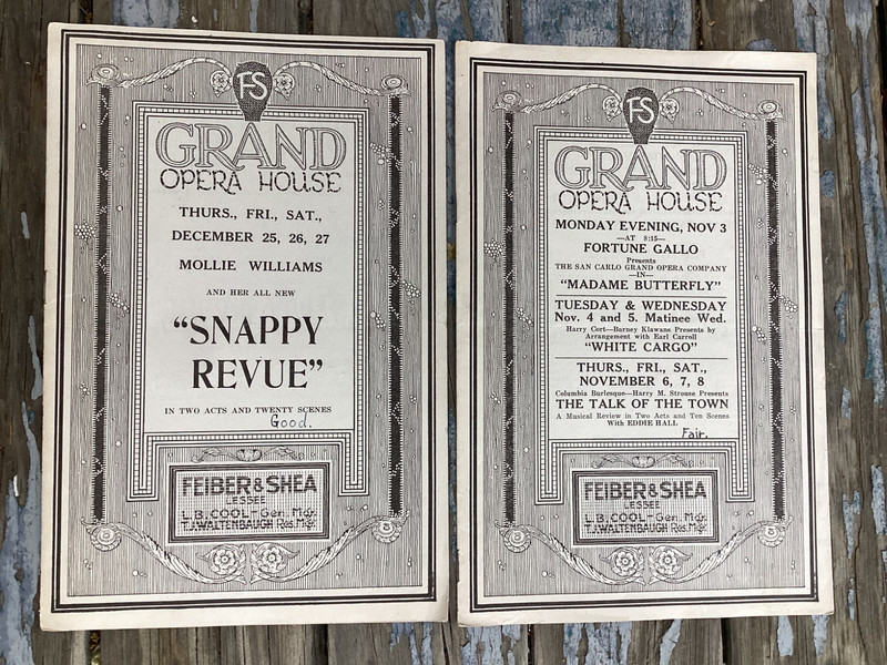 2-Rare Original Vintage Grand Opera House Programs Canton Ohio?