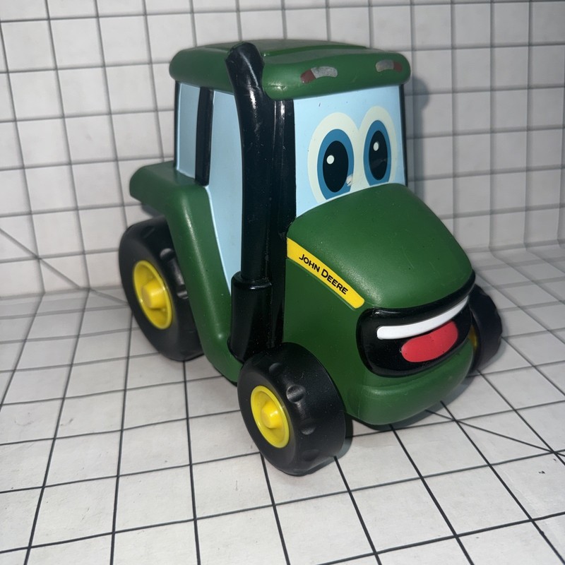 John Deere Tomy Green 6 in. Push ‘N’ Roll Johnny Tractor Truck Toy