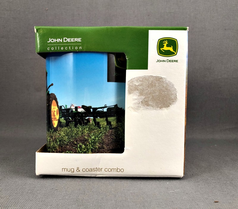 John Deere Collection Mug & Coaster Combo Tractor Trailer Made In USA gallery