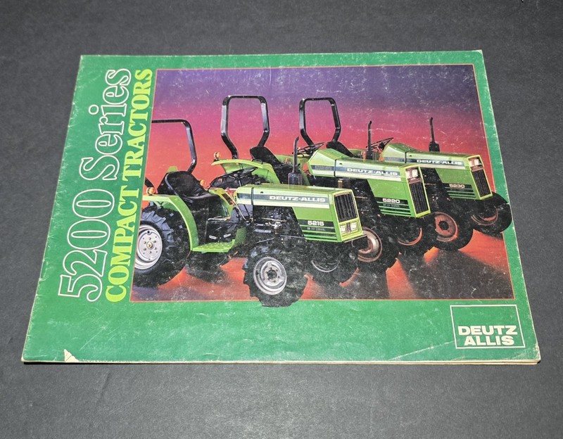 Deutz Allis 5200 Series Compact Tractors Sales Brochure 5220/5230, 5215 Hydro
