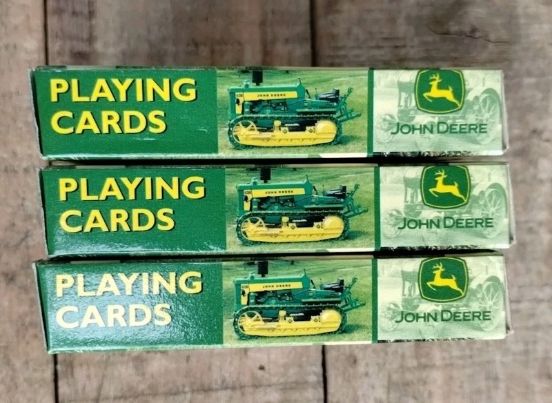 3 Sealed NEW John Deere Playing Cards.. Licensed Product gallery