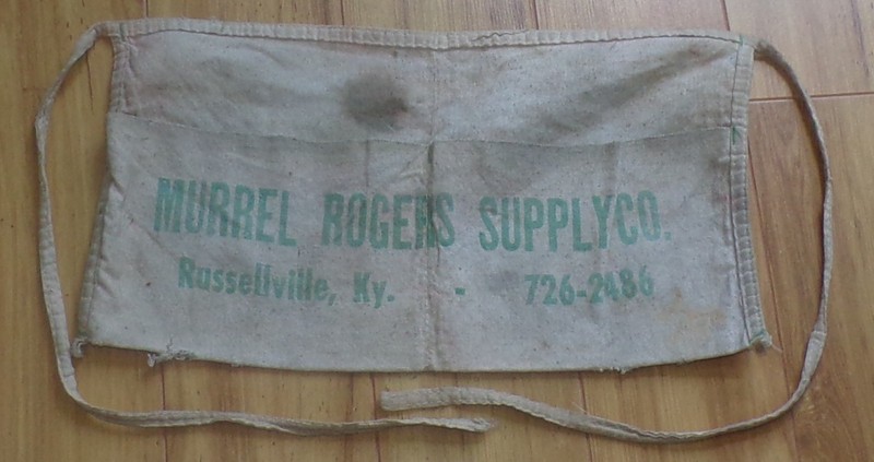 Vintage Advertising Nail Apron Murrel Rogers Supply Russellville, Ky Kentucky gallery