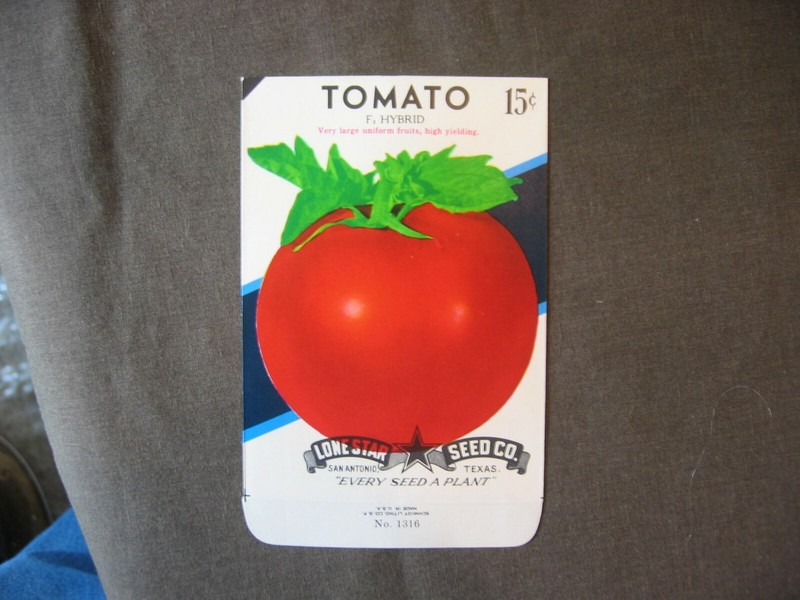 Seed packet Lone Star seed co. F. Hybrid