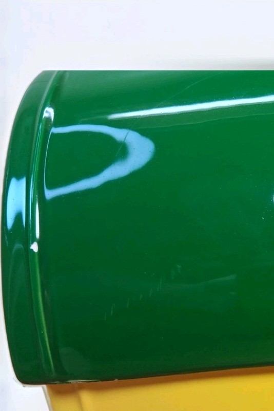 John Deere Licensed Ceramic Lunch Box Cookie Jar by Gibson GUC gallery