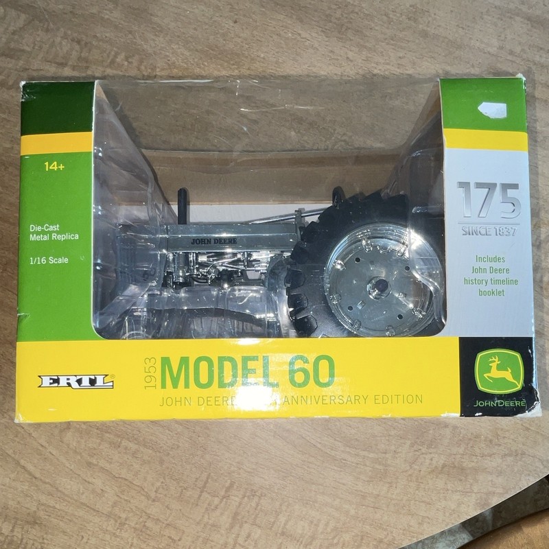 John Deere 1953 Model 60 175th Anniversary 1/16 Die-Cast Metal Tractor