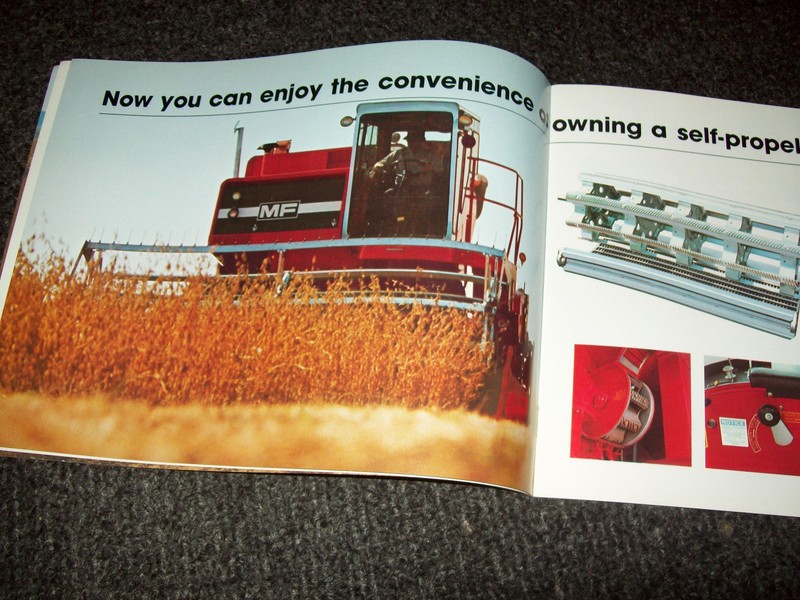 MASSEY FERGUSON TRACTORS 540 COMBINE BROCHURE LITERATURE AD