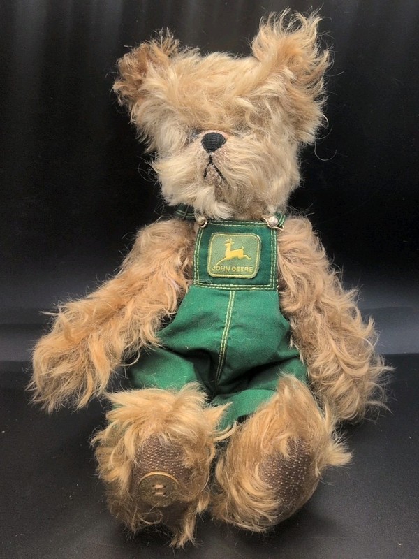 Franklin Heirloom John Deere 11″ Mohair Beanie Plush Stuffed Animal Bear B418