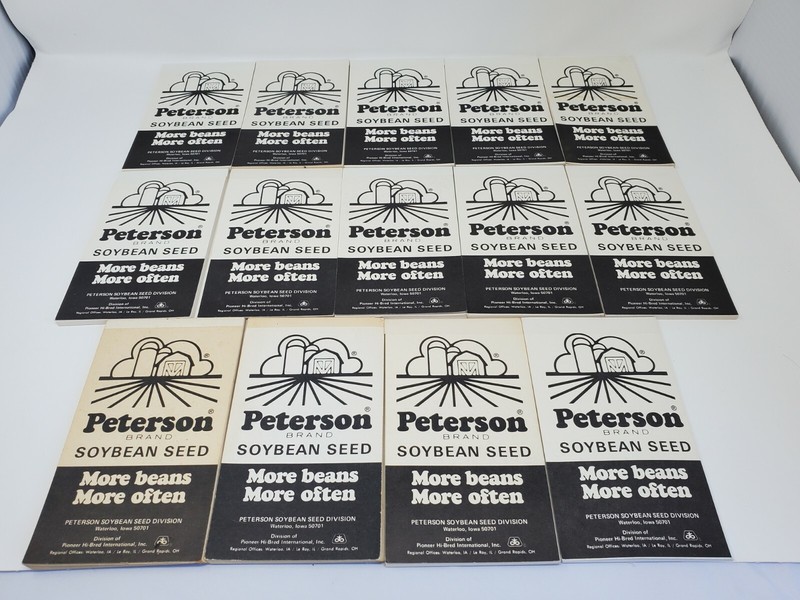 Lot of 14 Peterson Soybean Seed Pioneer Hi-Bred Farm Planting Notebooks
