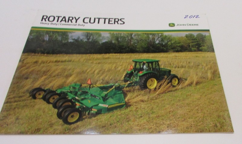Vintage 2012 John Deere Rotary Cutters Ditch Wing Bat Mowers 9×11 Catalog FREE S