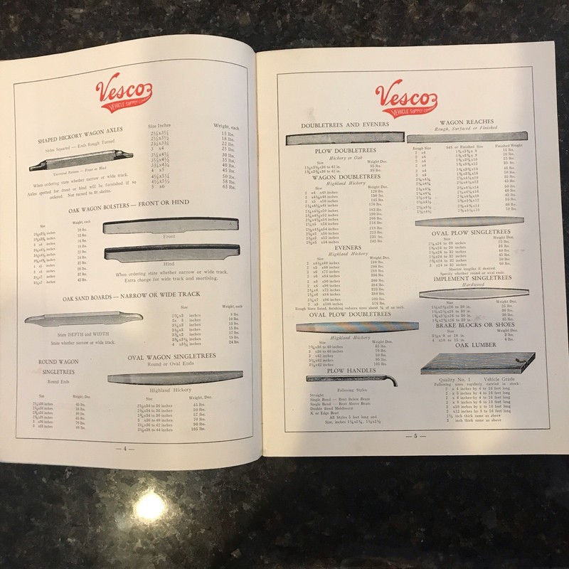 1946 Catalog Vesco Vehicle Supply Co Cairo IL With price sheet gallery