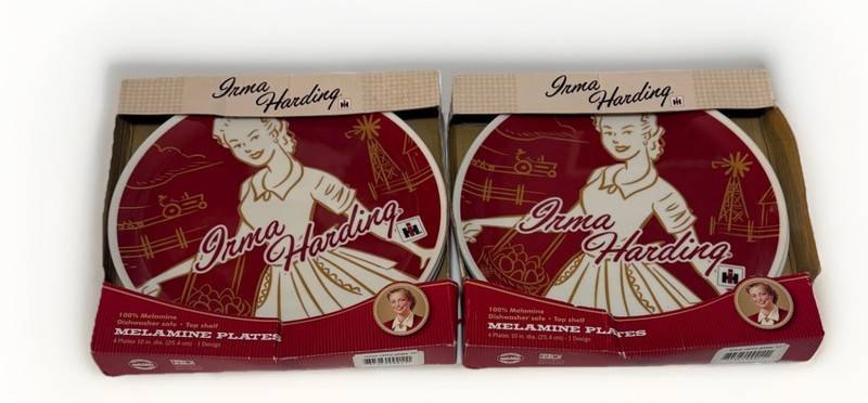 International Harvester Irma Harding Plates 2 RETRO 4 Pack sets NEW BOX gallery