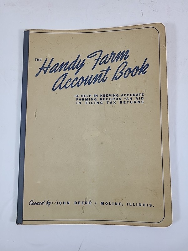 1950 John Deere Unused Handy Farm Account Book