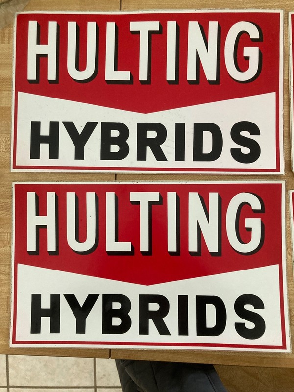 Hulting Hybrids Decal Sticker Lot of 4. 12.5" gallery