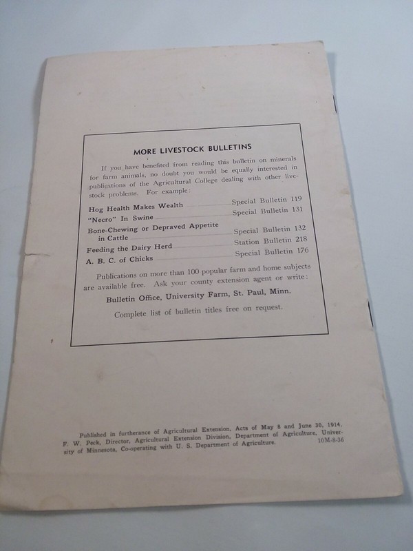 Lot Of Farm Bulletins From the 30s minerals seed directory interest in exports gallery