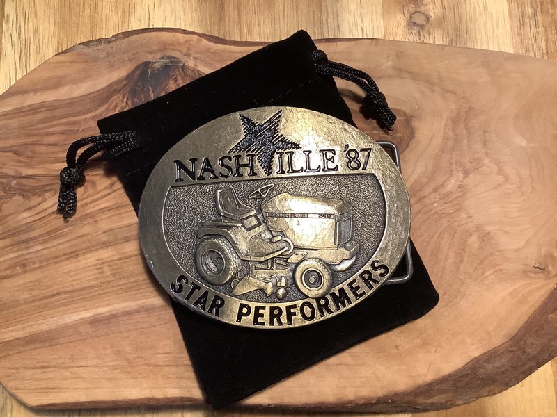 John Deere Nashville ‘87 Star Performers Vintage Belt Buckle 150th 1837-1987