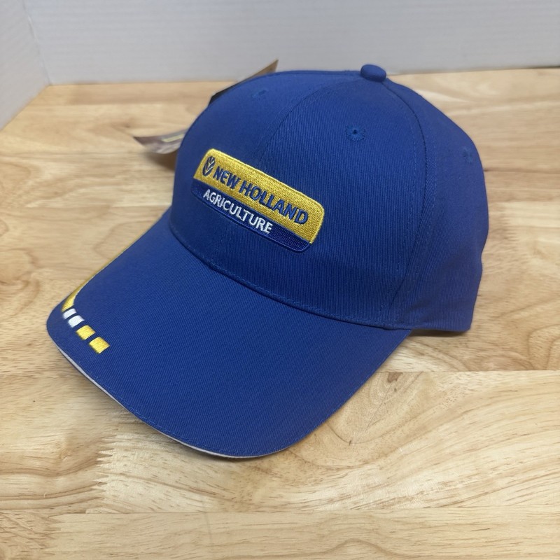 New Holland Agriculture Original Promotional Hat Blue Yellow White gallery