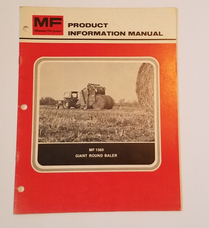 Massey Ferguson MF 1560 Giant Round Baler. Product Information Manual.