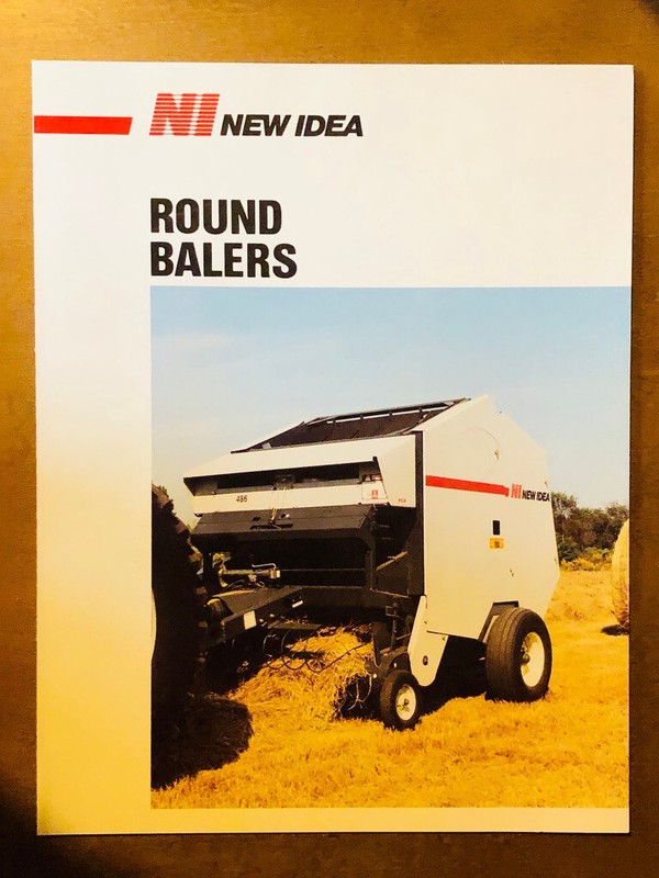 White New Idea 483 484 485 & 486 Round Balers Specifications Brochure – Mint