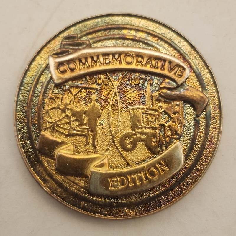3pc Vintage Tractor Collector Medals Farmall Toy Farmer McCormick International gallery