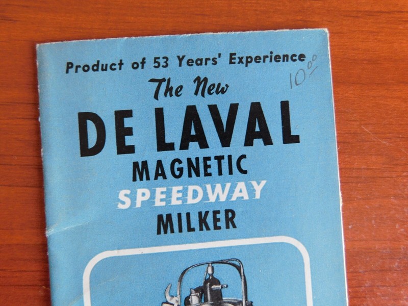 De Laval Magnetic Speedway Milker - 1947 Advertisement brochure gallery