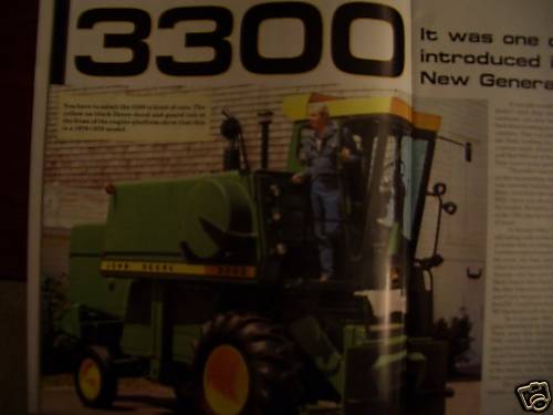 John Deere 3300 combine Green Magazine – early Model A tractors preproduction