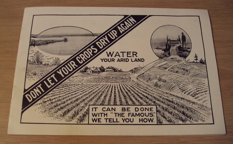 RARE Circa 1915 ADVERTISING Booklet~”‘FAMOUS’ WATER ELEVATOR for IRRIGATION”~
