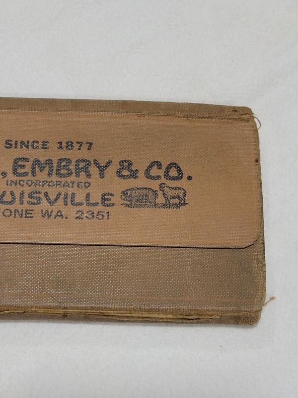 1940s Tatum Embry & Co Stockyards Louisville KY Farmer Truck Man's Memo Book gallery