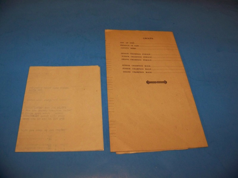 Program Southwestern Michigan Jersey Parish Show Wayland, Mich. 1941 & 4-H List gallery