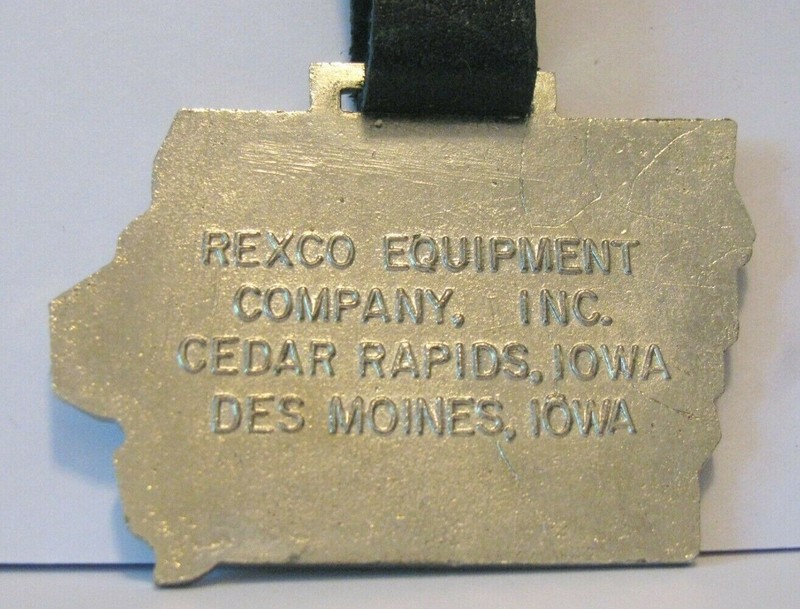 *Rexco Equipment Iowa LINK BELT Crawler Crane Construction Pocket Watch Fob NEW gallery