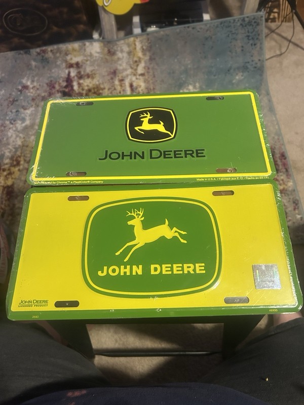 X2 John Deere License Plates