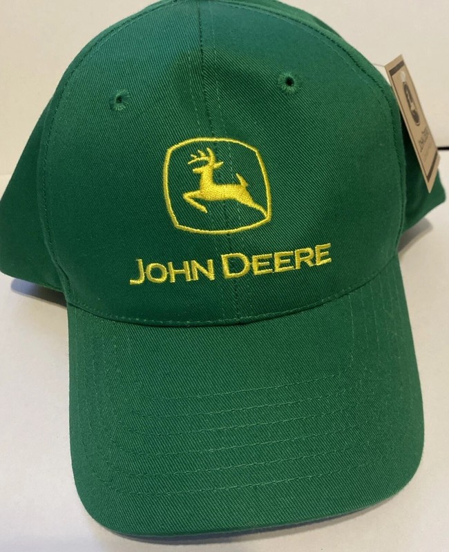 John Deere One Size Green Baseball Cap Nothing Runs Like A Deere Hat Snap Back