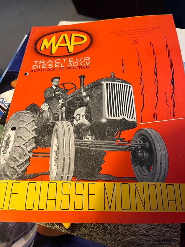 MAP Manufacture ARMEs de Paris Diesel Tractor Brochure FCCA