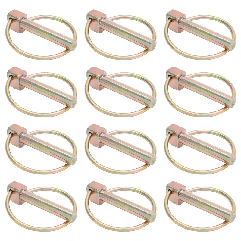 12 PCS 5/16x1-3/4 Inch Heavy Duty Lynch Pin with Ring Linch Pins Assortment