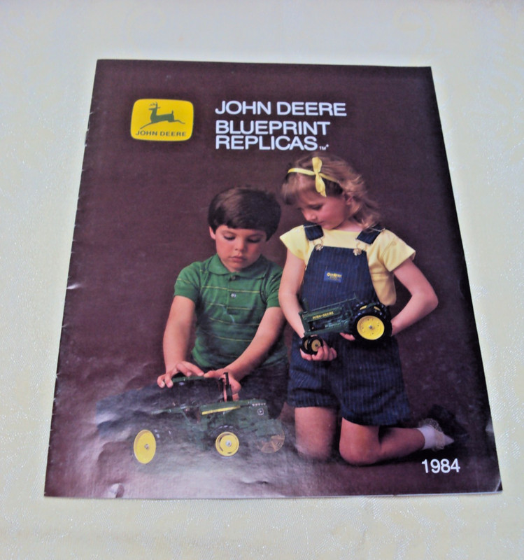 1984 John Deere Blueprint Replicas Catalog by Ertl 11 x 8 1/2 inches NICE