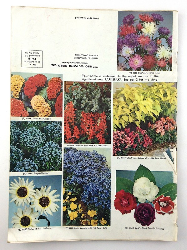 Parks Flower Book 1962 Greenwood South Carolina Garden Seed Catalog Q364 gallery