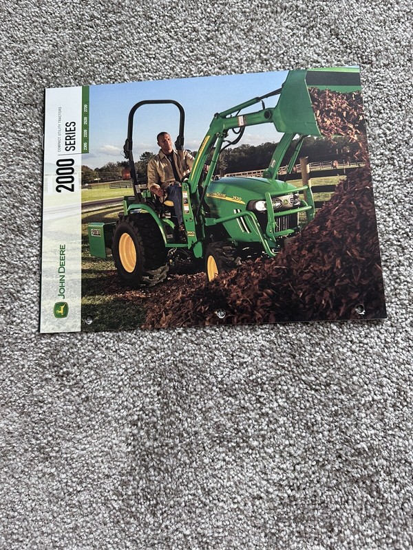 John Deere Compact Utility Tractors 2000 Series Brochure Leaflet