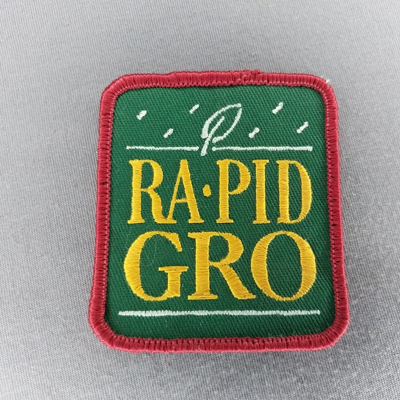 RAPID GRO Agriculture Farming Fertilizer 3"x2.5" Sew On Patch