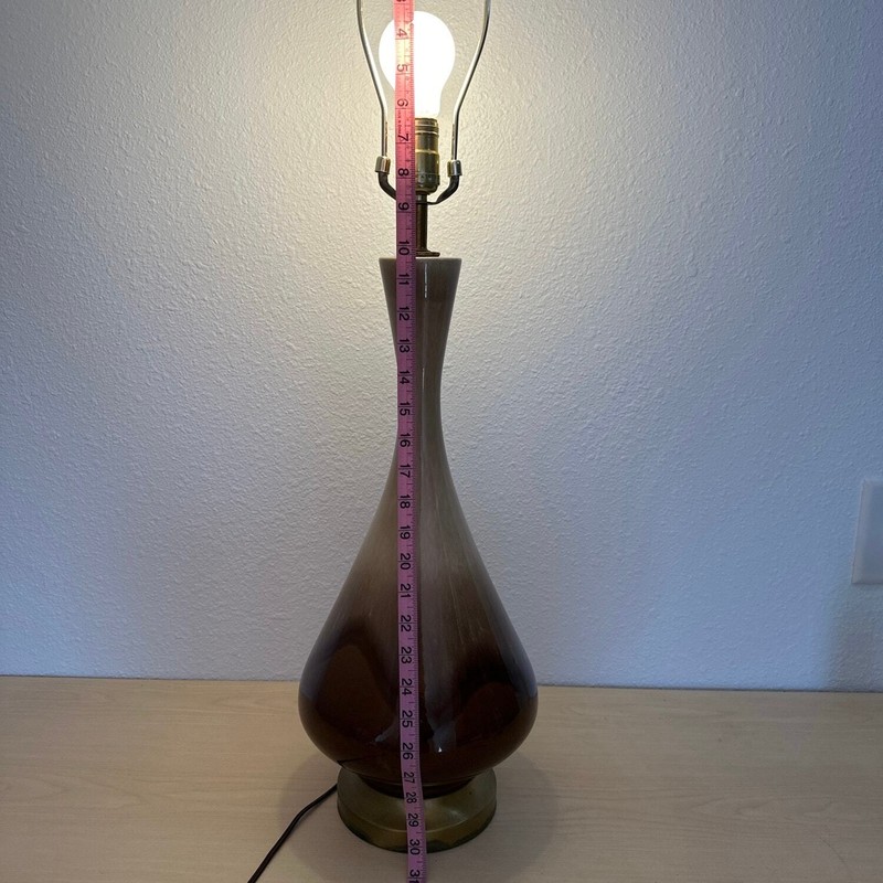 MCM Brown and tans Drip Glaze Lamp gallery