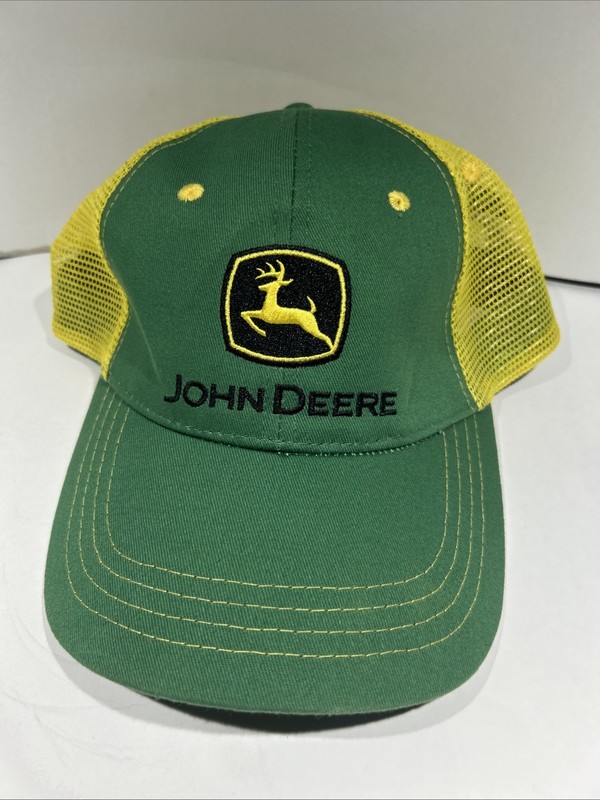 VTG John Deere Cap Hat Excellent Condition One Size Fits All Hook Loop 66