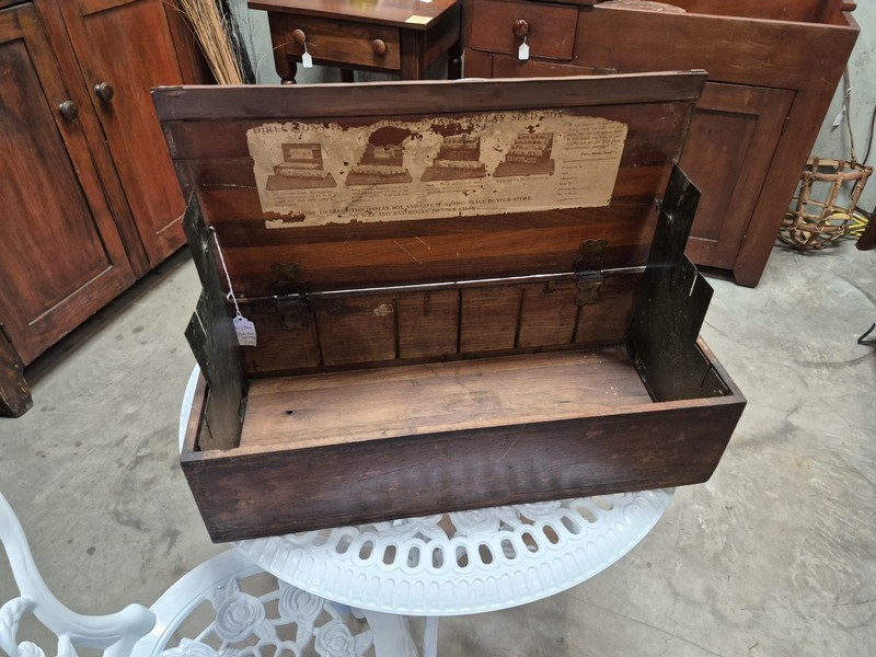Wooden Display Box For Ferrys Morse Seed Company Vintage.