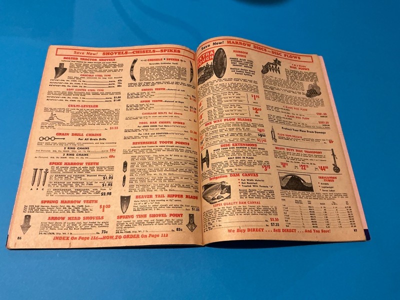 Vintage 1953 Tractor Supply Company Blue Book, Tractor Parts. PR11 gallery