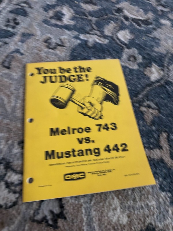 Owatonna 442 Mustang Skid Steer Loader Vs Bobcat 743 Brochure FCCA24