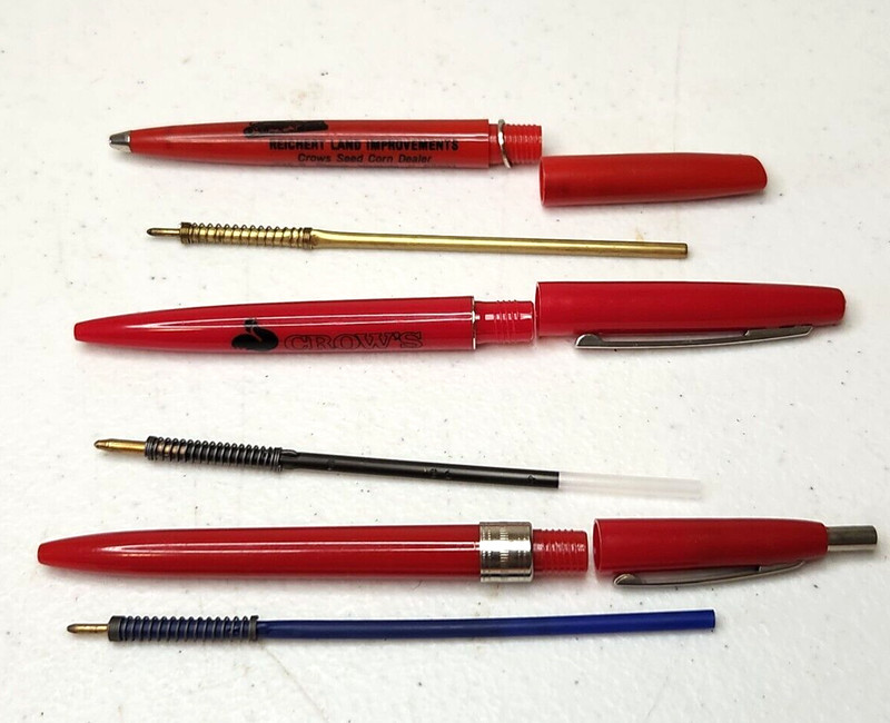 ROCKET Kwik-Klik BIC CROW'S HYBRID CORN Ballpoint PEN Reichert Land Improvements gallery