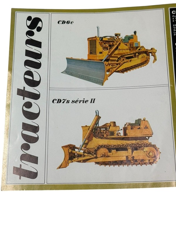 Richard Continental CD Crawler Tractor Original Dealer Brochure France Farm gallery