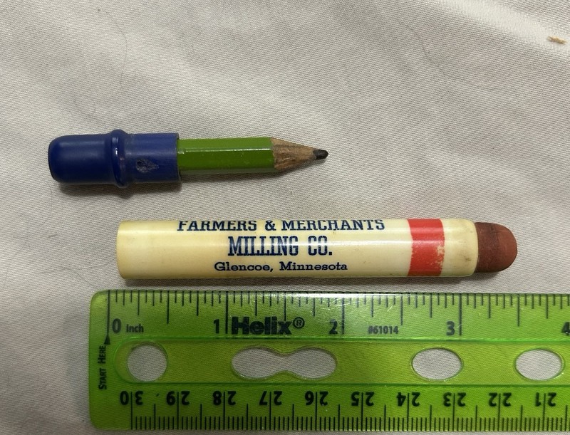 Vintage Bullet Pencil Farmers Merchants Milling Glencoe Products Feed Minnesota gallery