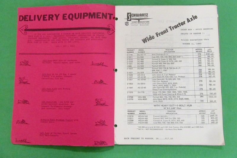 Daugherty Equipment Mini Catalog (1980) Warren, Indiana gallery