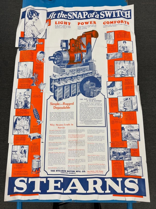 Early Vintage The Stearns Motor Manufacturing Co. FARM HOMES with CITY COMFORTS