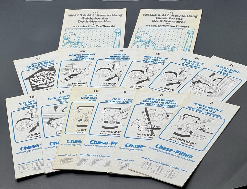 Chase Pitkin Let us Show You How Pamphlets Lot 13 Rochester NY Vintage 1970’s