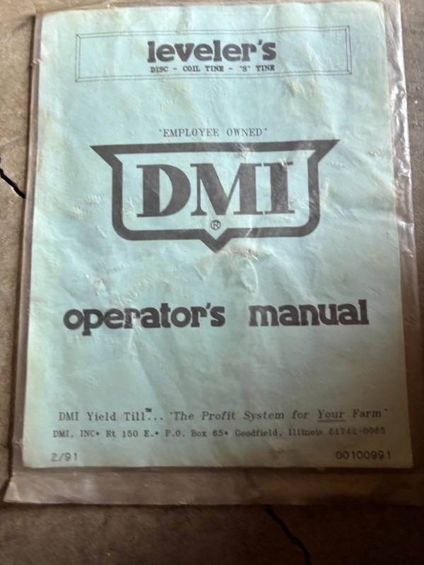 DMI Leveler’s Operator’s Manual AMIL26
